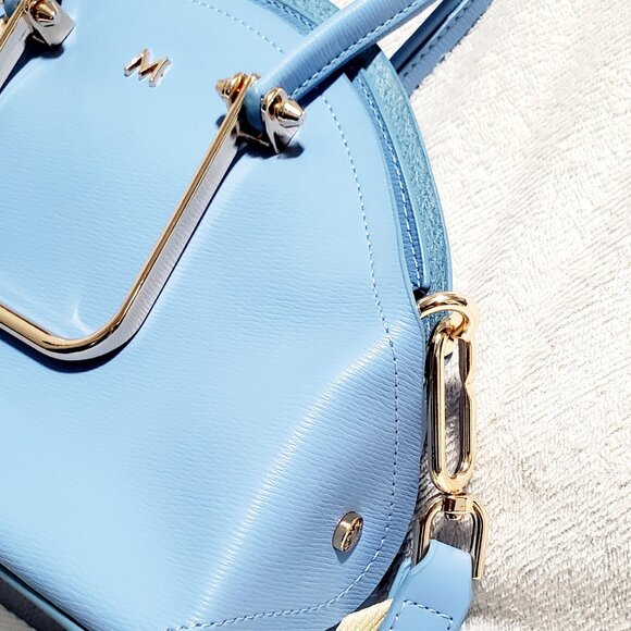 MATMAZEL "Gian" Metal Handle Hand & Shoulder Bag- Crossbody Purse - Picture 16 of 17